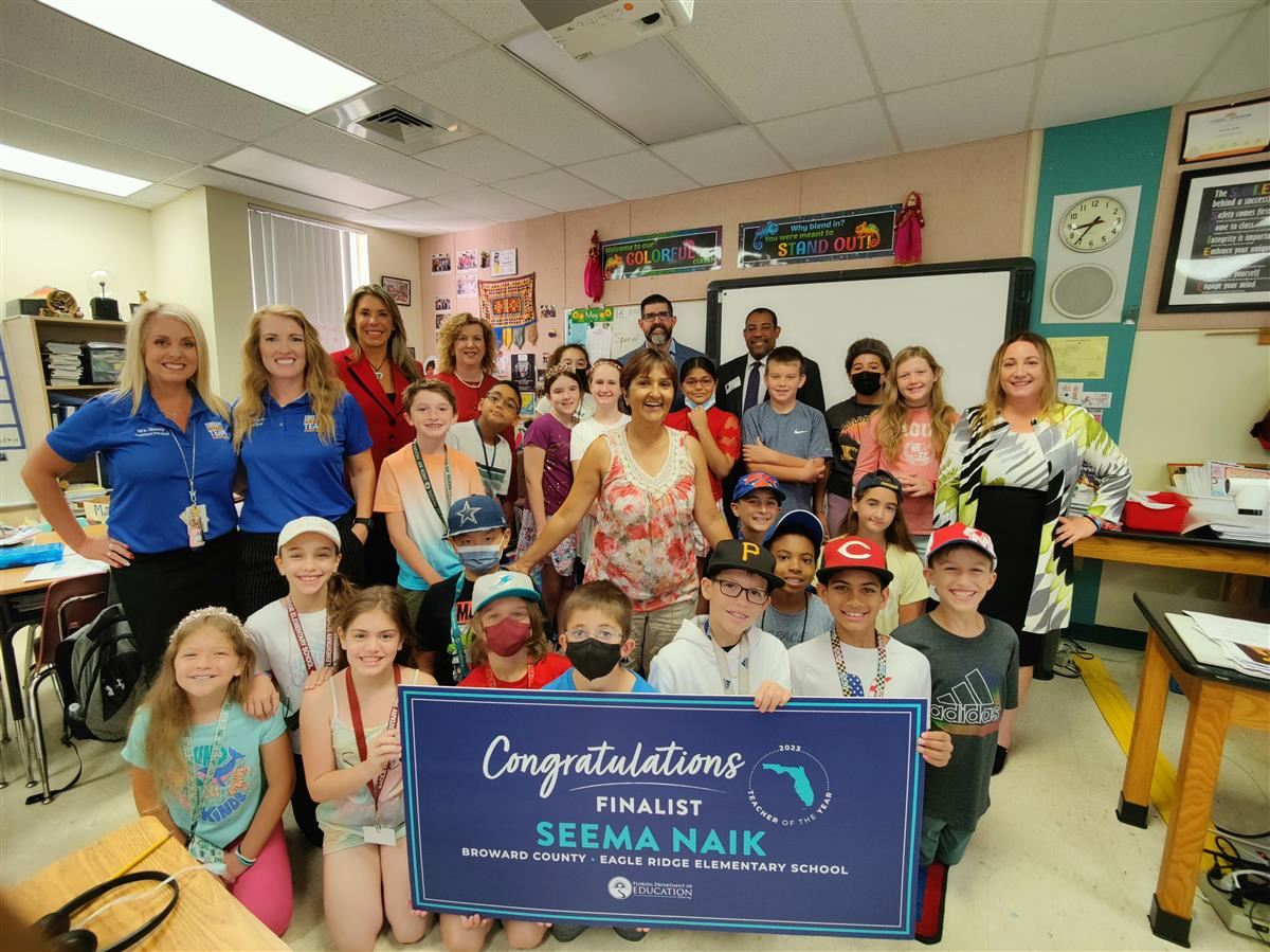 Broward Educator Named 2023 Florida Teacher of the Year Finalist 